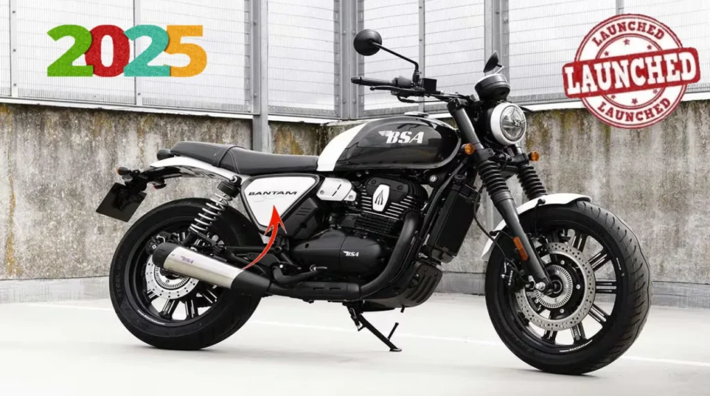 BSA Bantam 350 2025 – Badass Retro Look, 334cc Liquid-Cooled, 13-L Tank पर Mileage! Urban Champ होगी या सिर्फ Show-Piece? 2 BSA Bantam 350 2025