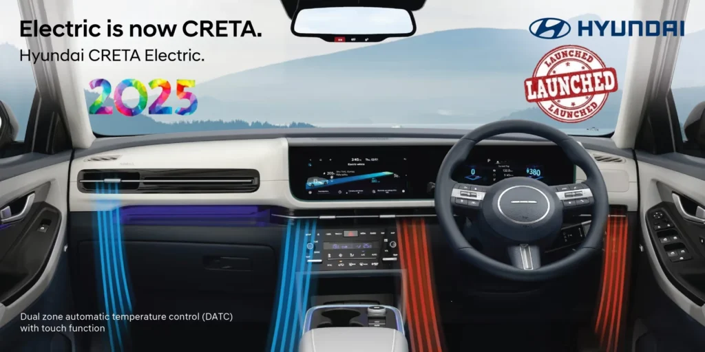 धमाकेदार एंट्री! Hyundai Creta Electric 2025- Luxury Interior, Advance Features, 2 Battery Option, भौंकाल ऐसा कि रईसी छुपे नहीं! 2 Hyundai Creta Electric 2025