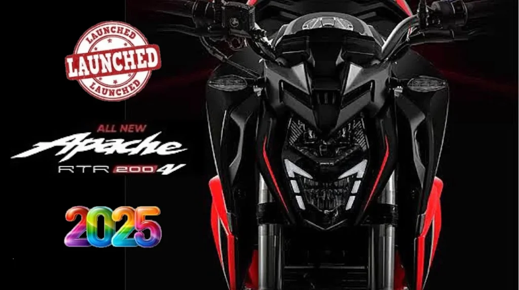 TVS Apache RTR 200 4V 2025 नए अंदाज़ और अवतार में 3 राइडिंग मोड्स, नए कलर ऑप्शन्स के साथ हुई लांच कीमत सिर्फ 1.54 लाख रुपये 2 TVS Apache RTR 200 4V 2025